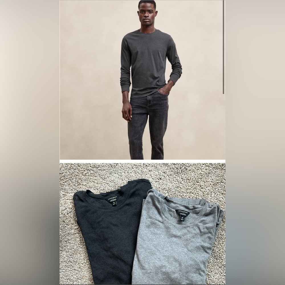 2 Pack! NWOT - Banana Republic LUXE TOUCH PERFORMANCE SHIRTs - 2 medium